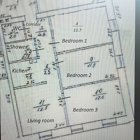 Triada Near The Park And River Daugava Apartment *